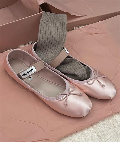 These Miu Miu Satin Ballet Flats Are About to Go Viral .